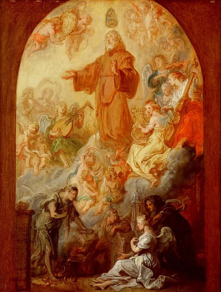 Apoteosi di San Francesco di Paule - Collegiata Sainte, Waudru di Mons, presso il Palazzo delle Belle Arti di Lille
